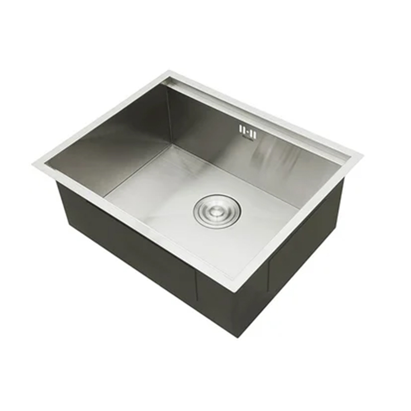 5444 Large single kitchen sink with step