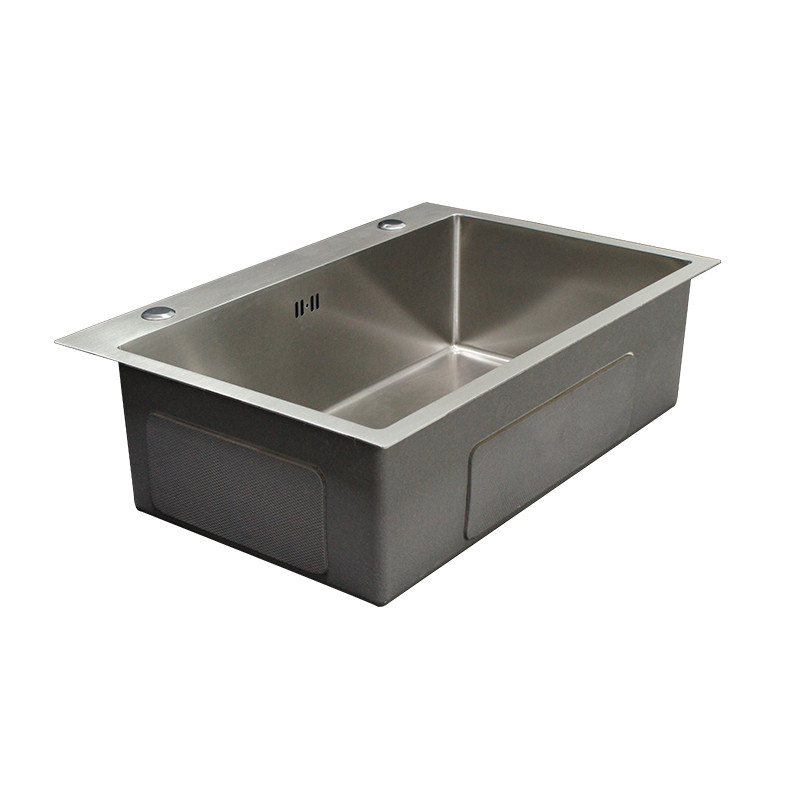 6845 Silver Black Gold kitchen sink