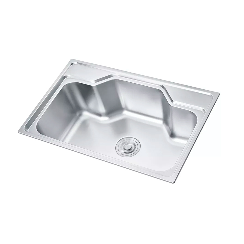 6945 hot sale single bowl stainless steel kitchen sink