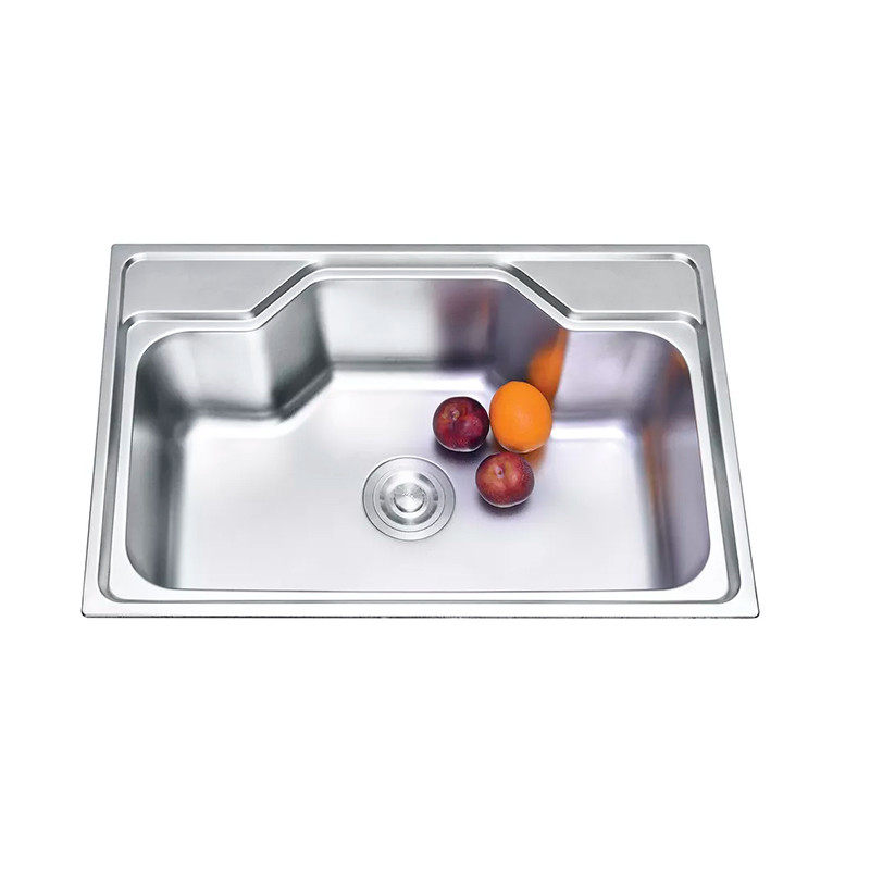 6945 hot sale single bowl stainless steel kitchen sink