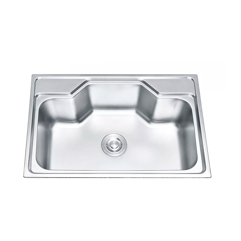 6945 hot sale single bowl stainless steel kitchen sink