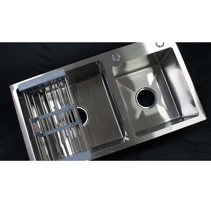 7843 Double tank handmade stainless steel sink