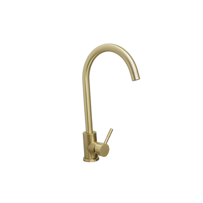 Gold Brushed Water Mixer Tap